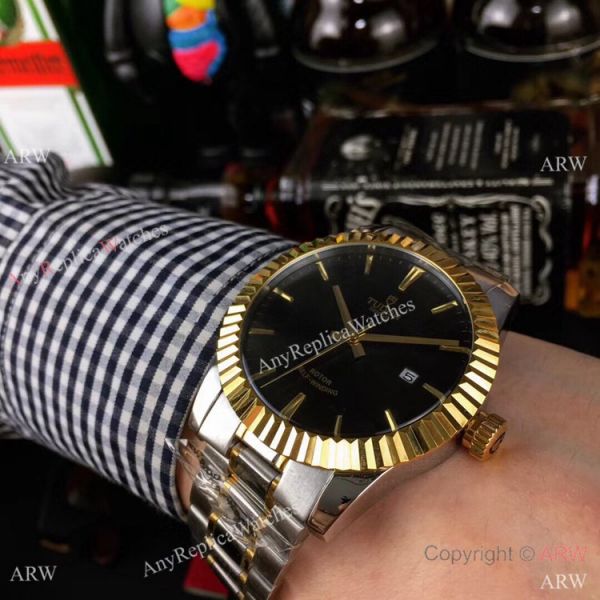 Tudor Geneve m12510 Copy Watches Two Tone Champagne Dial Tudor Geneve m12510 Copy Watches Two Tone Champagne Dial