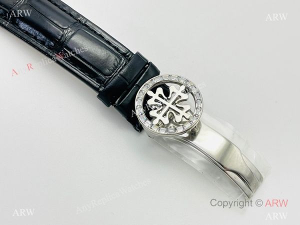 PFF Factory V4 Patek Philippe 6102P Sky Moon Celestial Watch Black Dial Diamond Bezel PFF Factory V4 Patek Philippe 6102P Sky Moon Celestial Watch Black Dial Diamond Bezel
