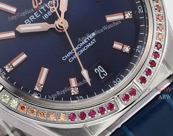 New Breitling Womens Chronomat South Sea Blue Dial Replica Watch 36mm New Breitling Womens Chronomat South Sea Blue Dial Replica Watch 36mm