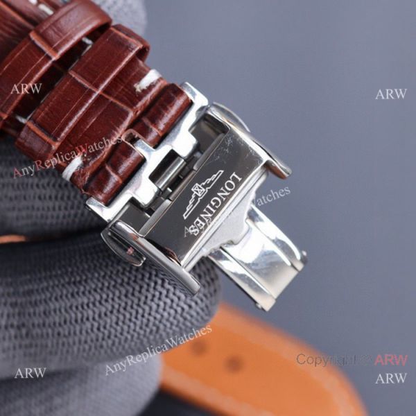 Swiss Quality Copy Longines Master 40 Date Brown Leather Strap Watches Citizen 8215 Movement Swiss Quality Copy Longines Master 40 Date Brown Leather Strap Watches Citizen 8215 Movement