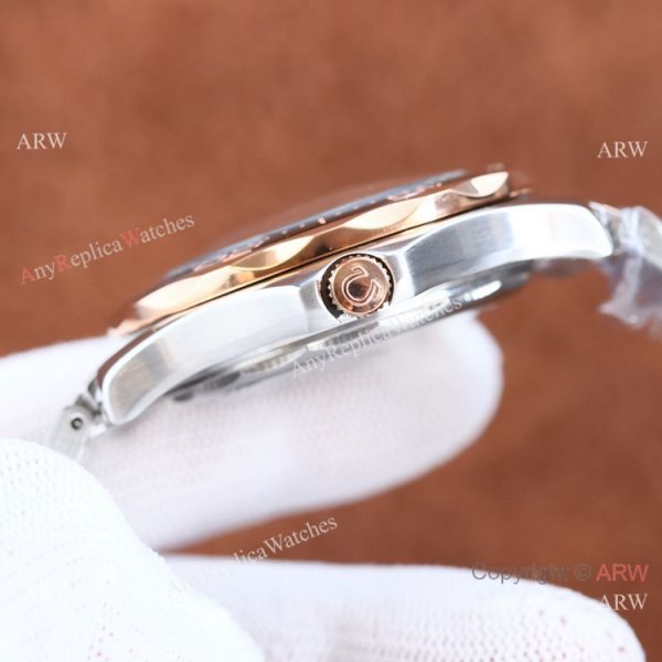 Swiss Quality Omega Seamaster 300m 42mm Two Tone Rose Gold Blue Watch Citizen Movement Swiss Quality Omega Seamaster 300m 42mm Two Tone Rose Gold Blue Watch Citizen Movement