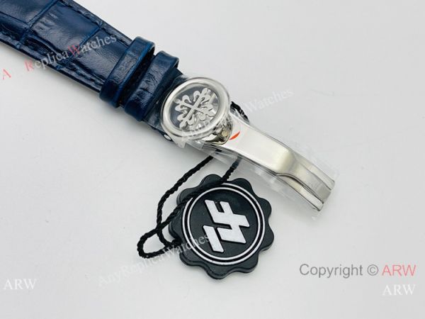 ZF Patek Philippe Calatrava Perpetual Calendar Cal 324 S QA LU 24H303 Watch Blue Dial ZF Patek Philippe Calatrava Perpetual Calendar Cal 324 S QA LU 24H303 Watch Blue Dial