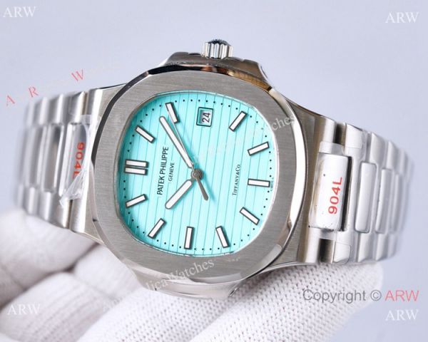 Swiss Quality Patek Philippe Nautilus Citizen 8215 Watch Baby Blue Dial Stainless Steel Swiss Quality Patek Philippe Nautilus Citizen 8215 Watch Baby Blue Dial Stainless Steel
