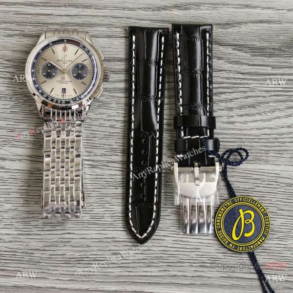Swiss Breitling Premier BLS A7750 Silver Red Dial Stainless Steel Watch AAA Replica Breitling Swiss Breitling Premier BLS A7750 Silver Red Dial Stainless Steel Watch AAA Replica Breitling