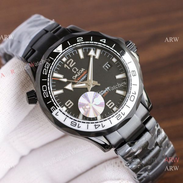 Swiss Quality Omega Seamaster Planet Ocean Solid Black Watch Citizen 8215 Swiss Quality Omega Seamaster Planet Ocean Solid Black Watch Citizen 8215
