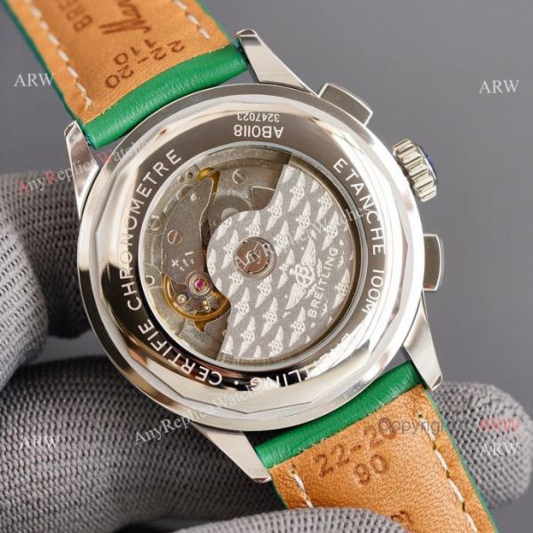 Copy Breitling Premier B01 Green Dial Leather Strap 42MM Men Watch Copy Breitling Premier B01 Green Dial Leather Strap 42MM Men Watch