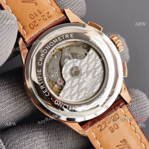 Copy Breitling Premier B01 Rose Gold Case Brown Leather Strap 42MM Men Watch Copy Breitling Premier B01 Rose Gold Case Brown Leather Strap 42MM Men Watch