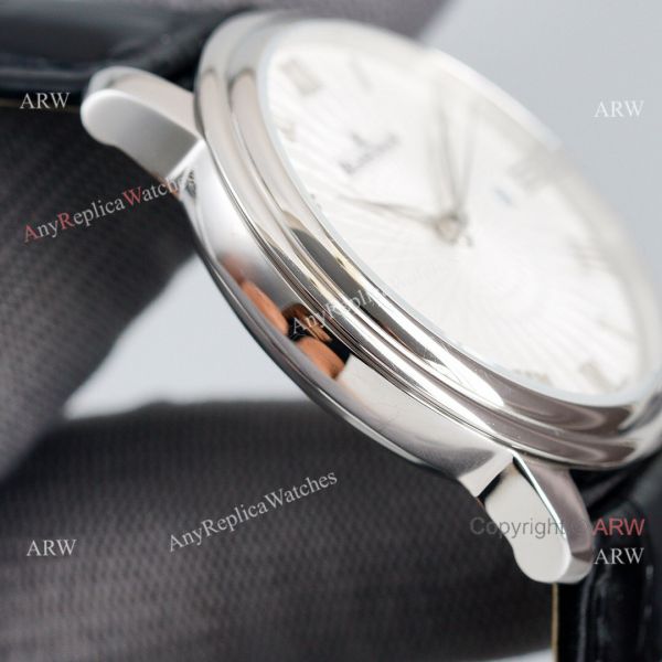 Replica Blancpain Villeret White Dial Leather Strap 40MM Watch With Roman Markers Replica Blancpain Villeret White Dial Leather Strap 40MM Watch With Roman Markers