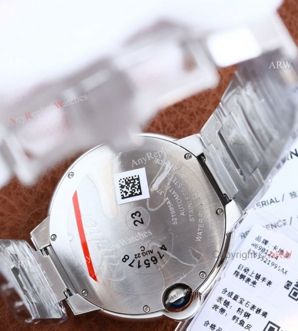 Copy Balloon Blue Cartier Silver Face 42mm Stainless Steel Strap Watch Copy Balloon Blue Cartier Silver Face 42mm Stainless Steel Strap Watch