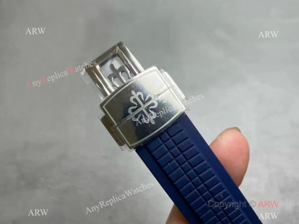 Grade AAA Copy Patek Philippe Aquanaut Chronograph 5968g Watch Blue Rubber Strap Grade AAA Copy Patek Philippe Aquanaut Chronograph 5968g Watch Blue Rubber Strap