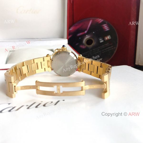 2022 New Copy Cartier Pasha Middle East Limited Edition All Gold Olive Green Dial Watch 2022 New Copy Cartier Pasha Middle East Limited Edition All Gold Olive Green Dial Watch
