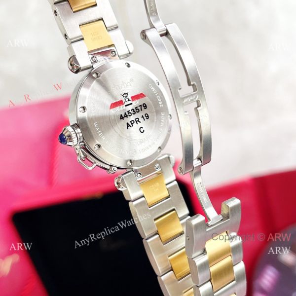 Replica Cartier Pasha Deep Green Dial 2-Tone Gold Watch With Arabic Markers Replica Cartier Pasha Deep Green Dial 2-Tone Gold Watch With Arabic Markers