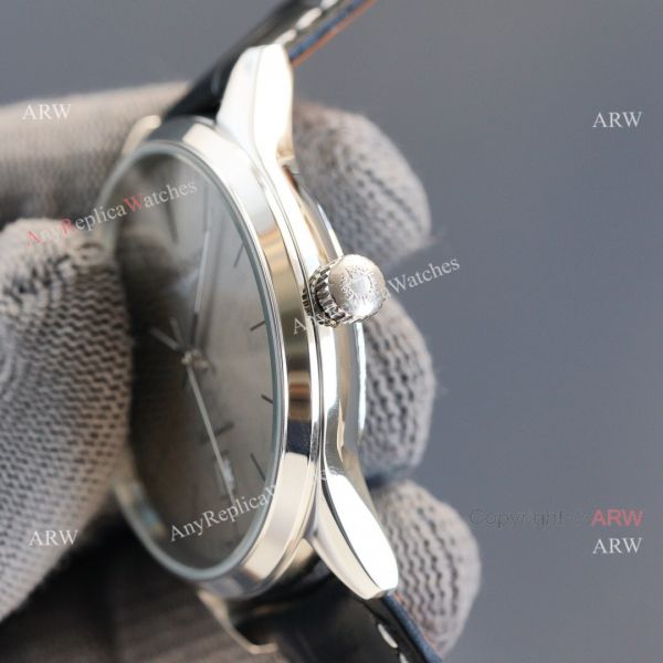 Replica Longines Elegant Gray Meteorite Texture Dial Black Leather Strap Watch 8215 Movement Replica Longines Elegant Gray Meteorite Texture Dial Black Leather Strap Watch 8215 Movement