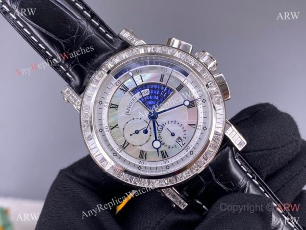 Super Clone Breguet Marine Chronograph Cal.583Q-1 Silver Dial Watch 42mm Super Clone Breguet Marine Chronograph Cal.583Q-1 Silver Dial Watch 42mm