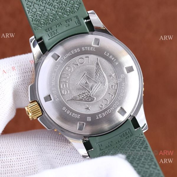 Best Replica Longines Hydroconquest 2-Tone Green Ceramic Watch 41mm Best Replica Longines Hydroconquest 2-Tone Green Ceramic Watch 41mm