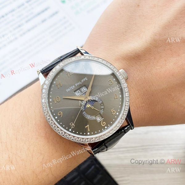 Clone Patek Philippe Calatrava Annual calendar Watch Olive Green Dial Clone Patek Philippe Calatrava Annual calendar Watch Olive Green Dial