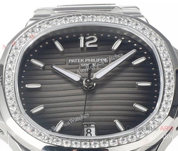 Swiss Cal.324 SC Patek Philippe Lady-Nautilus Watch Stainless steel Diamond bezel Swiss Cal.324 SC Patek Philippe Lady-Nautilus Watch Stainless steel Diamond bezel