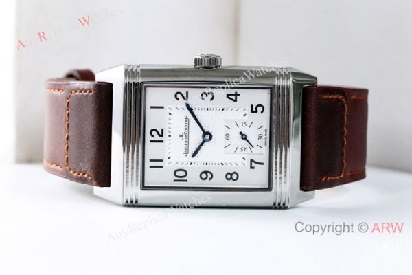 AN Factory Swiss Replica Jaeger-LeCoultre Reverso Duoface White Face Watches AN Factory Swiss Replica Jaeger-LeCoultre Reverso Duoface White Face Watches