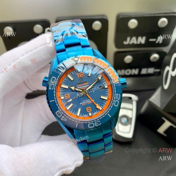 Best Copy Omega Seamaster Planet Ocean GMT Watch Black Steel Best Copy Omega Seamaster Planet Ocean GMT Watch Black Steel