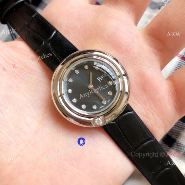 Copy Piaget Ladies Watches Silver Diamond Case Silver Face Copy Piaget Ladies Watches Silver Diamond Case Silver Face