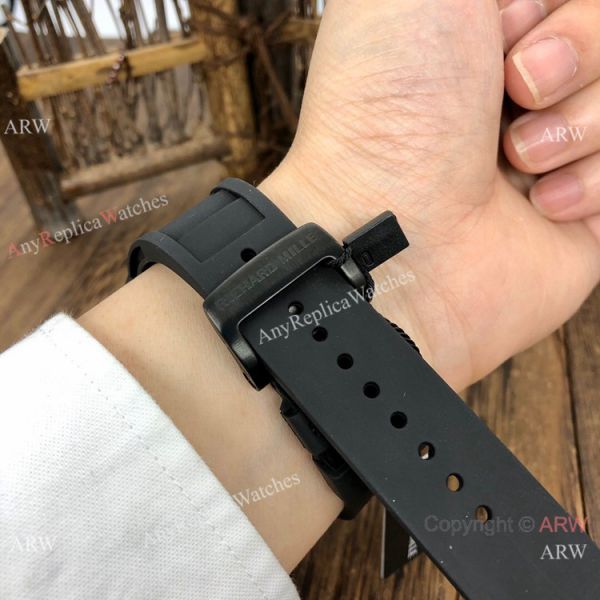 Swiss Quality Copy Richard Mille Rm27-02 Watches All Black Carbon Case Swiss Quality Copy Richard Mille Rm27-02 Watches All Black Carbon Case