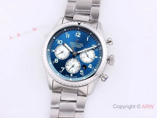 2021 New! Swiss Copy Breitling Premier B01 7750 Chronograph Watch Blue Dial Stainless Steel 2021 New! Swiss Copy Breitling Premier B01 7750 Chronograph Watch Blue Dial Stainless Steel
