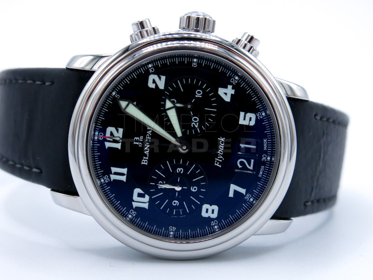 Blancpain Leman Big Date Flyback 2885f-1130-53 Stainless Steel Automatic Blancpain Leman Big Date Flyback 2885f-1130-53 Stainless Steel Automatic
