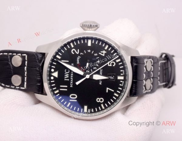 IWC Big Pilot Automatic Replica Watch SS Black 45mm IWC Big Pilot Automatic Replica Watch SS Black 45mm
