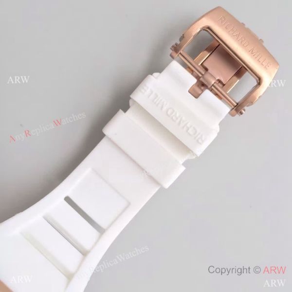 Copy Richard Mille RM 19-01 Rose Gold White Rubber Spider Face Watch Copy Richard Mille RM 19-01 Rose Gold White Rubber Spider Face Watch