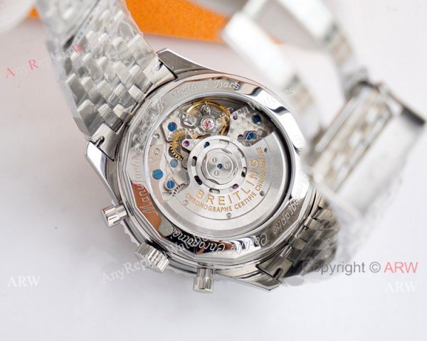 Super Clone Breitling Navitimer 01 Valjoux 7750 Watch Stainless Steel Blue Dial Super Clone Breitling Navitimer 01 Valjoux 7750 Watch Stainless Steel Blue Dial