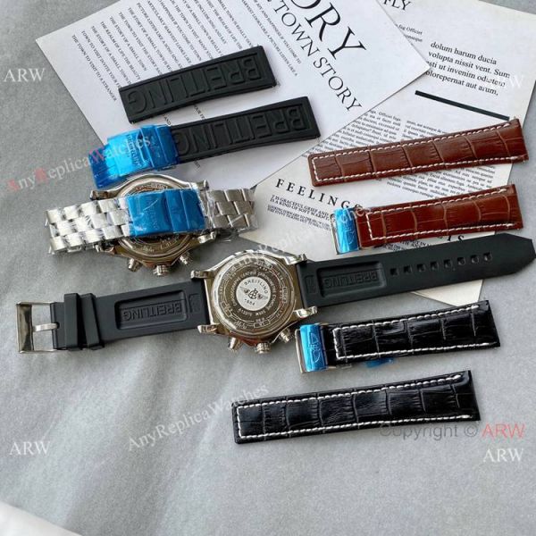 Best Copy Breitling Super Avenger II Watch White Dial Leather Band Best Copy Breitling Super Avenger II Watch White Dial Leather Band