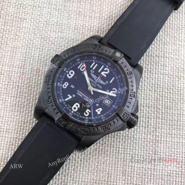 Fake Breitling Colt Skyracer Black Steel Case Automatic Movement Black Rubber Strap Watch Fake Breitling Colt Skyracer Black Steel Case Automatic Movement Black Rubber Strap Watch