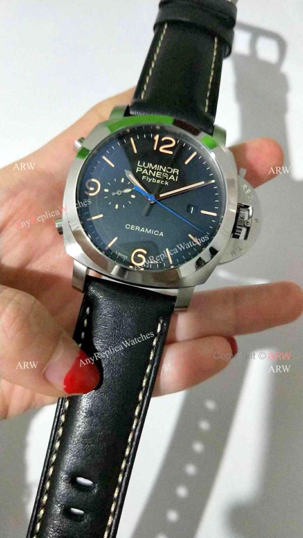 Panerai PAM 524 Luminor 1950 3 Days Flyback Black Dial Watch New Replica Panerai PAM 524 Luminor 1950 3 Days Flyback Black Dial Watch New Replica