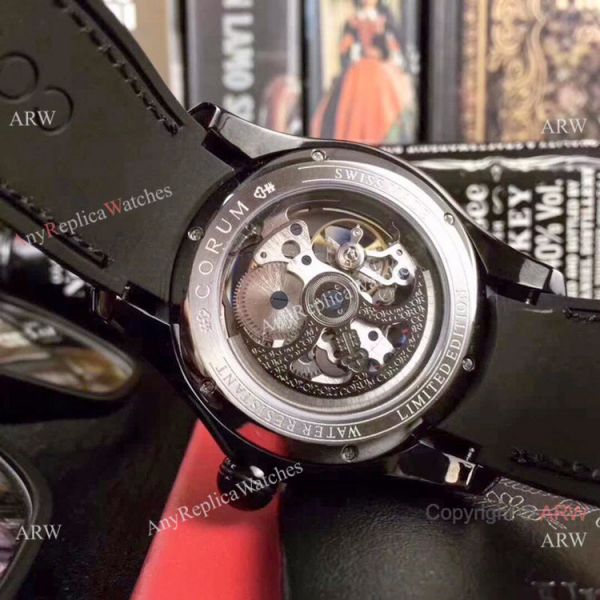 Replica Corum Skeleton Bubble Squelette Watch Black Case Silver Dial Replica Corum Skeleton Bubble Squelette Watch Black Case Silver Dial