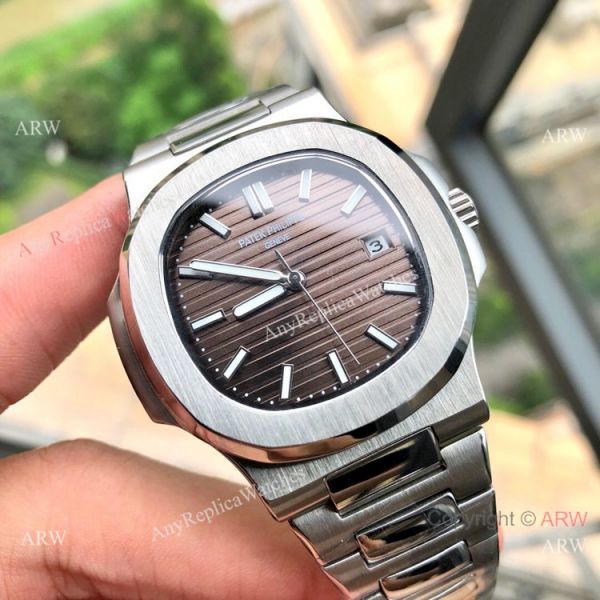 Stainless Steel Brown Dial Patek Philippe Nautilus Copy Watches 40mm Stainless Steel Brown Dial Patek Philippe Nautilus Copy Watches 40mm