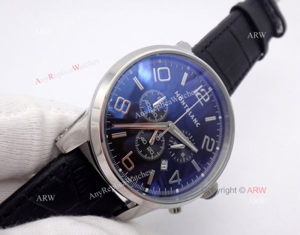 Montblanc Timewalker Chrono Black Leather strap Watch Mont Blanc Knock off Watch Montblanc Timewalker Chrono Black Leather strap Watch Mont Blanc Knock off Watch