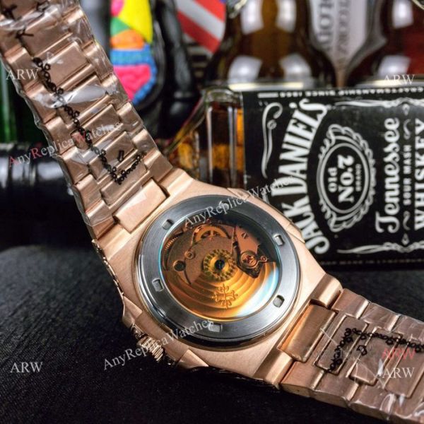 New Copy Patek Philippe Engraving Nautilus Rose Gold Dial Men Wristwatch New Copy Patek Philippe Engraving Nautilus Rose Gold Dial Men Wristwatch