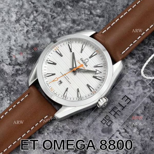 Replica Omega Seamaster Swiss ETA 8800 Movement Superluminova Leather Band Watch Replica Omega Seamaster Swiss ETA 8800 Movement Superluminova Leather Band Watch