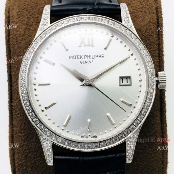 Super Clone Patek Philippe Calatrava PFF V2 Automatic Wrist SS Diamond Bezel Super Clone Patek Philippe Calatrava PFF V2 Automatic Wrist SS Diamond Bezel