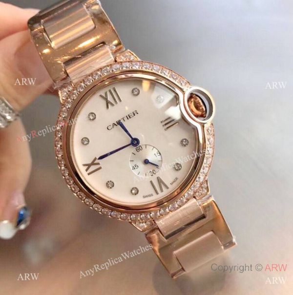 Stainless Steel Diamond White Dial Womens Fake Cartier Watch Stainless Steel Diamond White Dial Womens Fake Cartier Watch