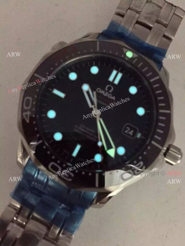 The 50th Anniversary Omega Replica Watches James Bond Black Dial The 50th Anniversary Omega Replica Watches James Bond Black Dial