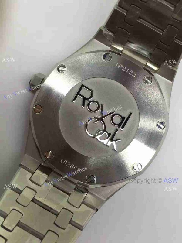 Copy Swiss Audemars Piguet Royal Oak Diamond Bezel Watch SS White Dial Copy Swiss Audemars Piguet Royal Oak Diamond Bezel Watch SS White Dial