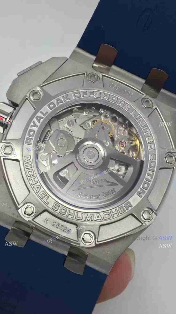 Swiss 3126 Audemars Piguet Michael Schumacher Blue Face Chronograph watch Swiss 3126 Audemars Piguet Michael Schumacher Blue Face Chronograph watch