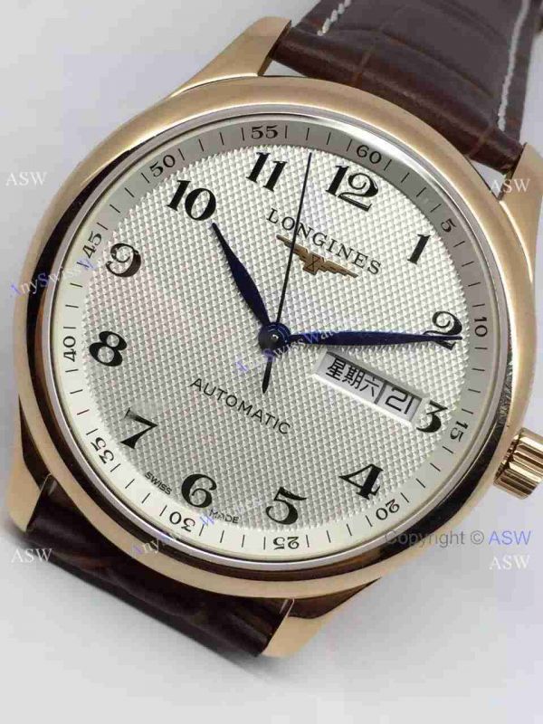 Copy Swiss Longines Watch Yellow Gold Brown Leather Copy Swiss Longines Watch Yellow Gold Brown Leather