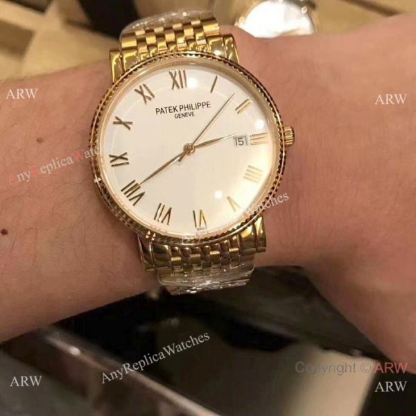 Best Replica Patek Philippe calatrava Men Watch All Gold White Dial Best Replica Patek Philippe calatrava Men Watch All Gold White Dial