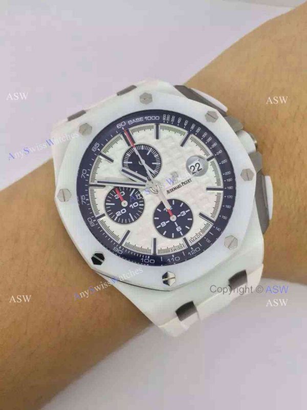 Copy Swiss Audemars Piguet The carbon fiber White Ceramic White Rubber Watch Copy Swiss Audemars Piguet The carbon fiber White Ceramic White Rubber Watch