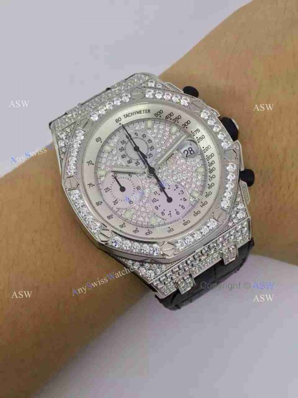 Swiss Replica Audemars Piguet Watch Diamond Dial / Diamond Case Swiss Replica Audemars Piguet Watch Diamond Dial / Diamond Case