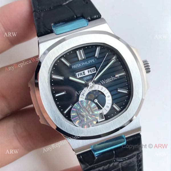 Swiss Patek Philippe Nautilus Day Date Blue Dial Watch Replica Swiss Patek Philippe Nautilus Day Date Blue Dial Watch Replica
