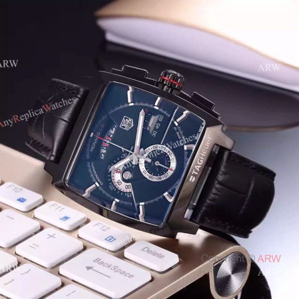 Tag Heuer Monaco Quartz Calibre 12 Copy Watch White Chronograph Brown Leather Strap Tag Heuer Monaco Quartz Calibre 12 Copy Watch White Chronograph Brown Leather Strap