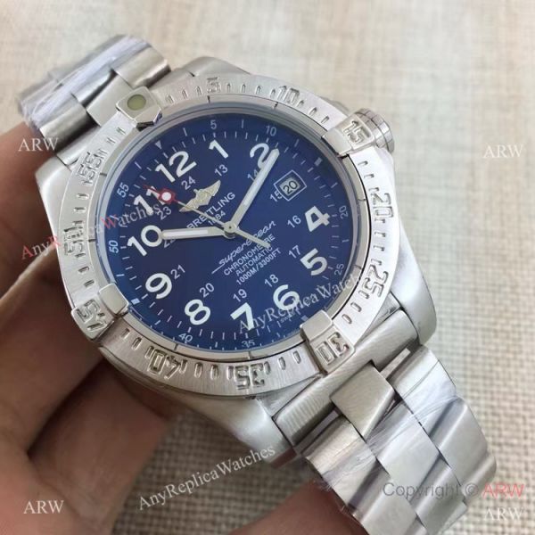 Copy Breitling Superocean Stainless Steel Arabic Markers Watch Copy Breitling Superocean Stainless Steel Arabic Markers Watch